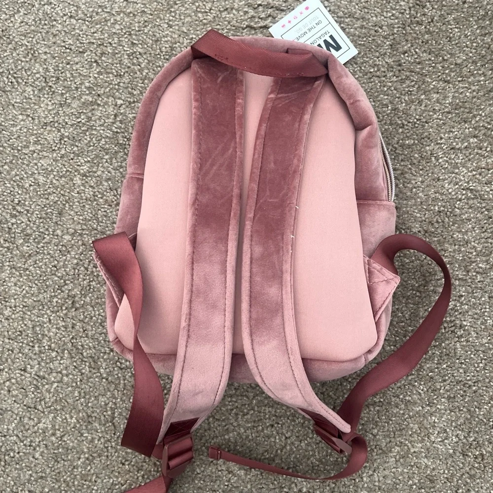 MYTAGALONGS Blush Velvet Backpack